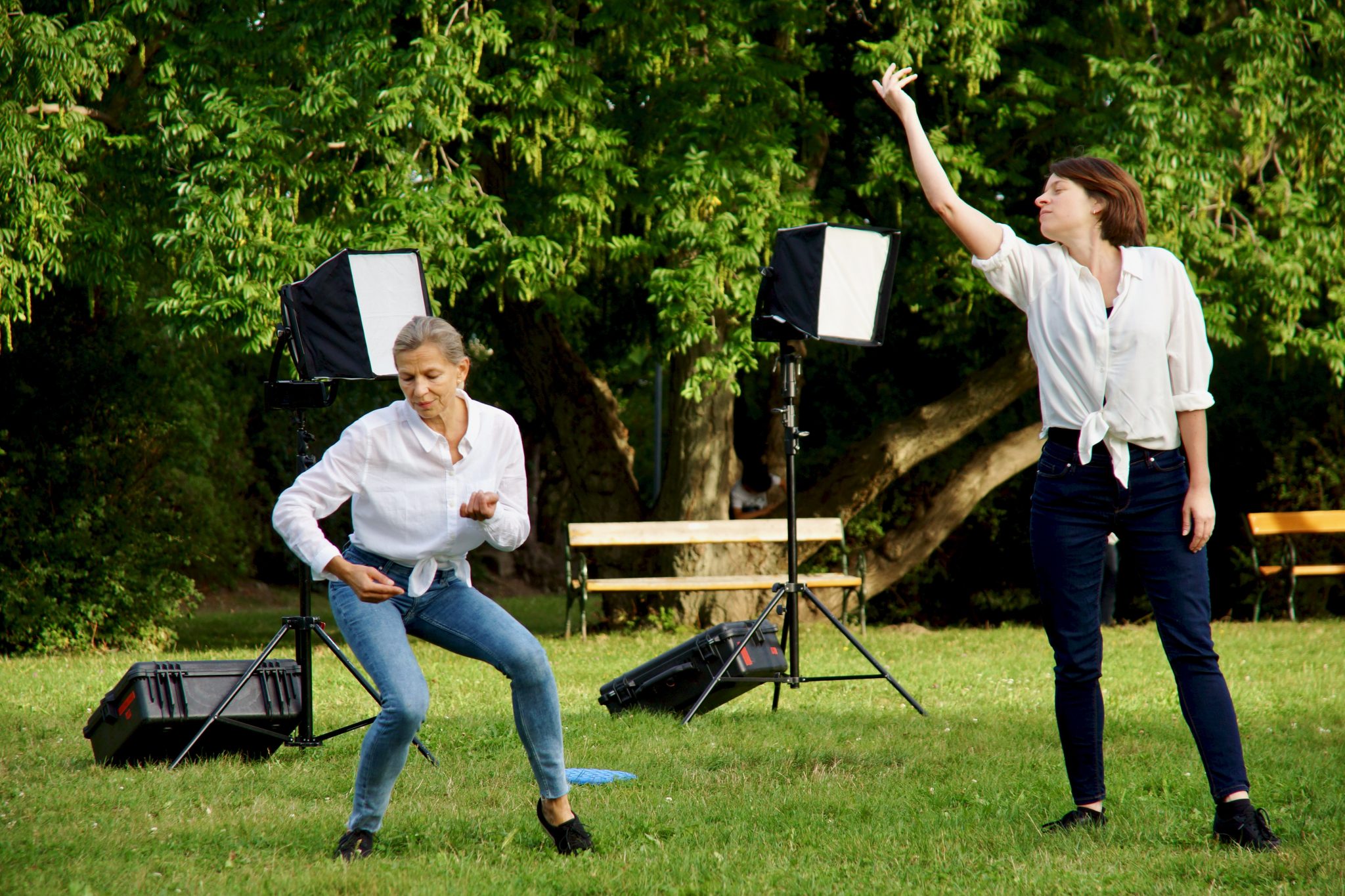 Two Dancers in a Park; Dances For Future performance