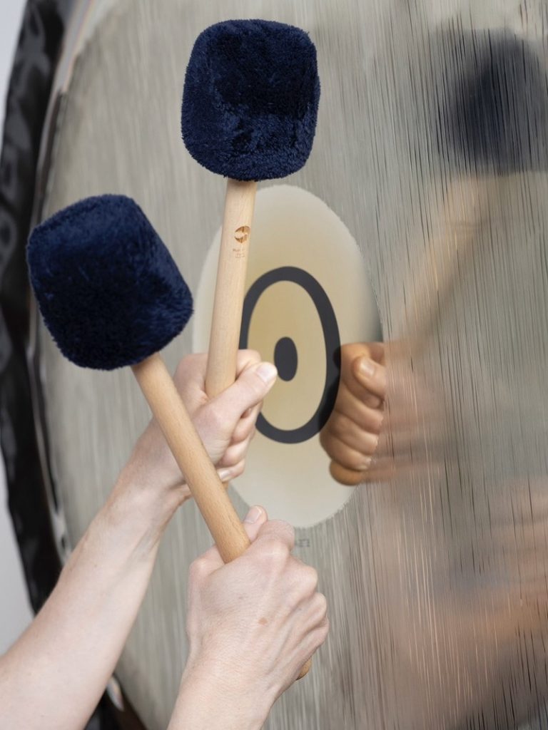Gong mallets close-up