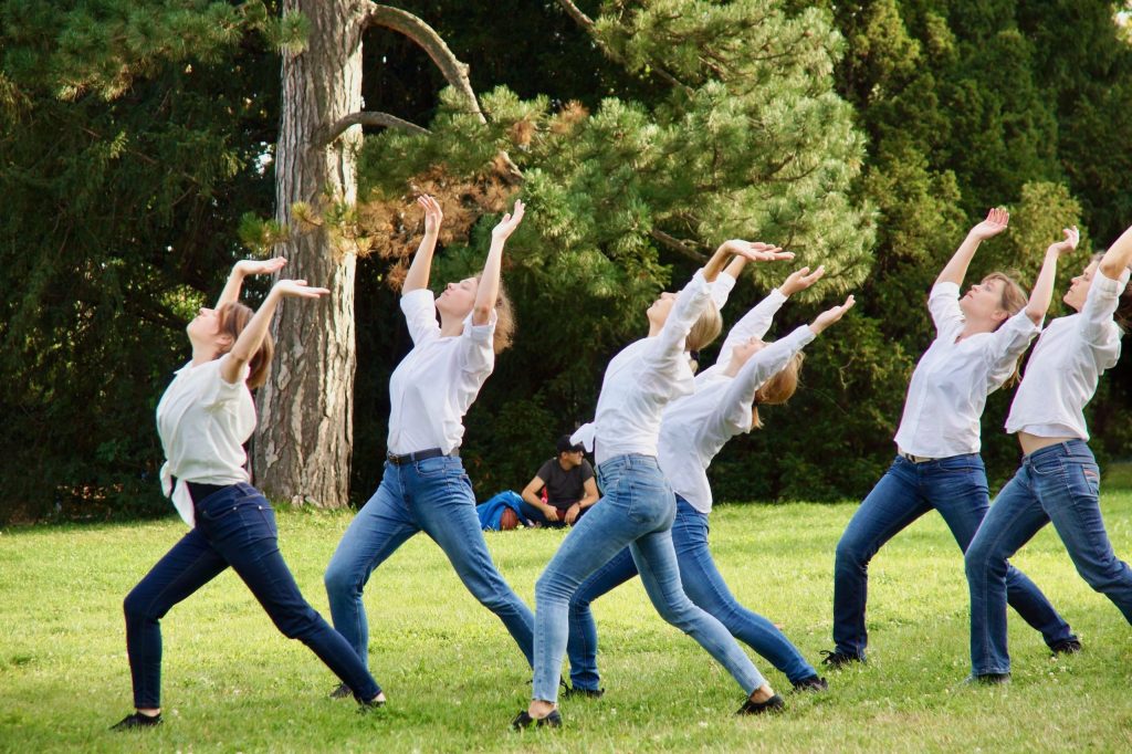 Dancers in a Park; Dances For Future performance
